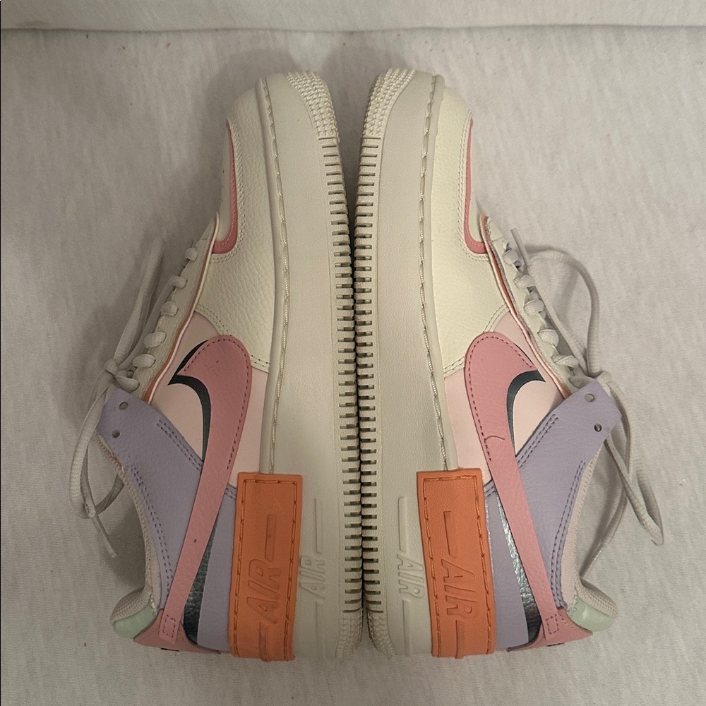 Nike Women’s Air Force 1 Shadow Orange Chalk Pink Glaze CI0919-111 Shoe Size 8.5 - Picture 10 of 15